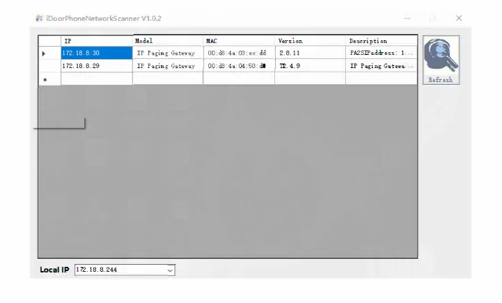 IP address lookup interface
