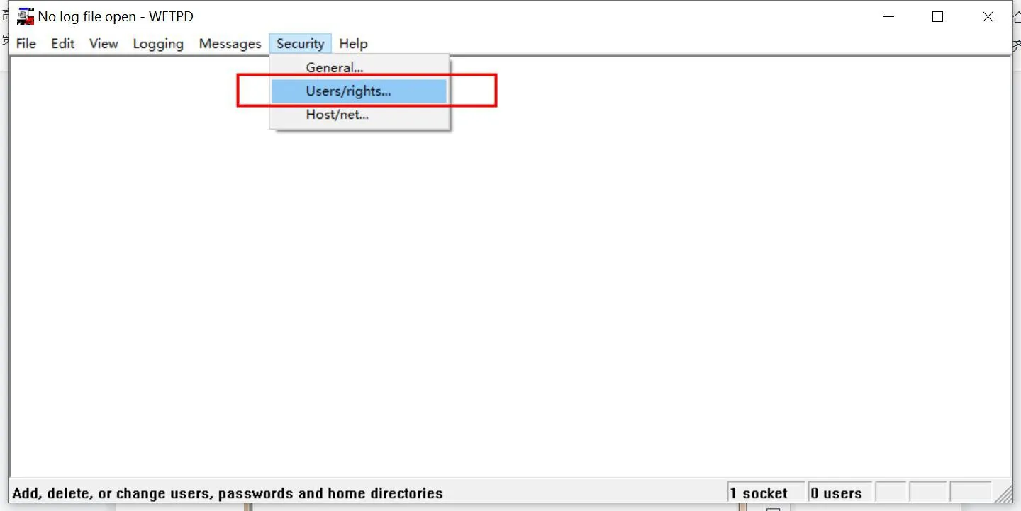 Running wftpd32 on the PC