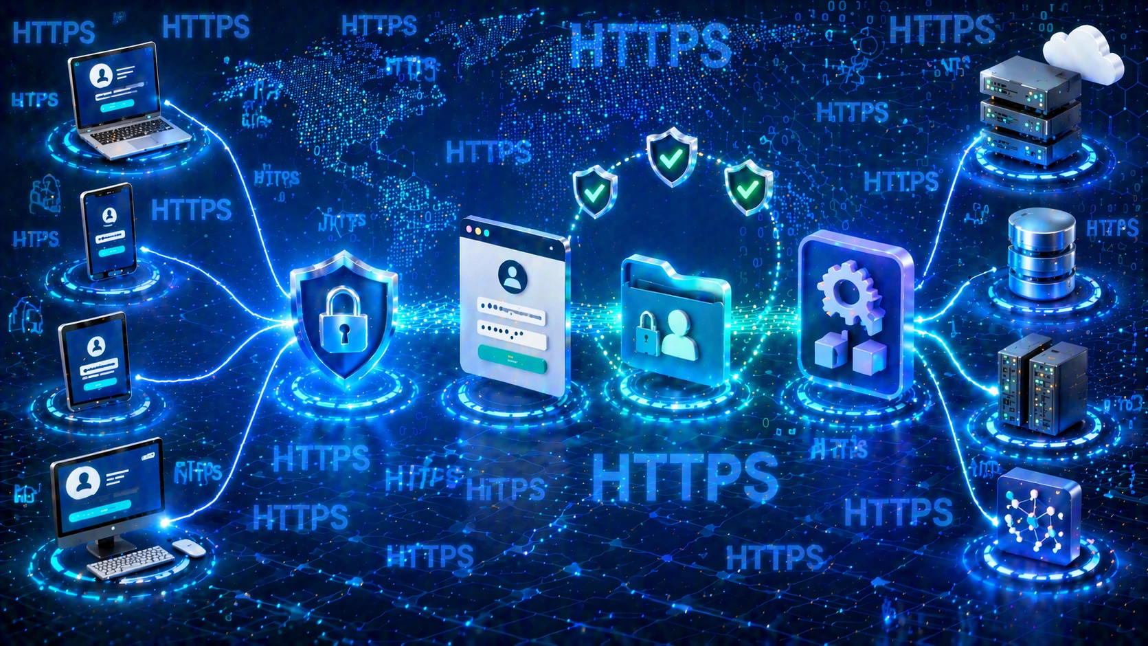 HTTPS is connected with the login page, management sessions, and communication before the API HTTPS is connected with the login page, management sessions, and communication before the API