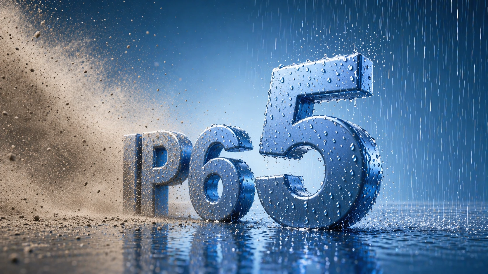 Electronic equipment enclosure resisting water jets in an outdoor or industrial cleaning environment under IP65 protection expectations