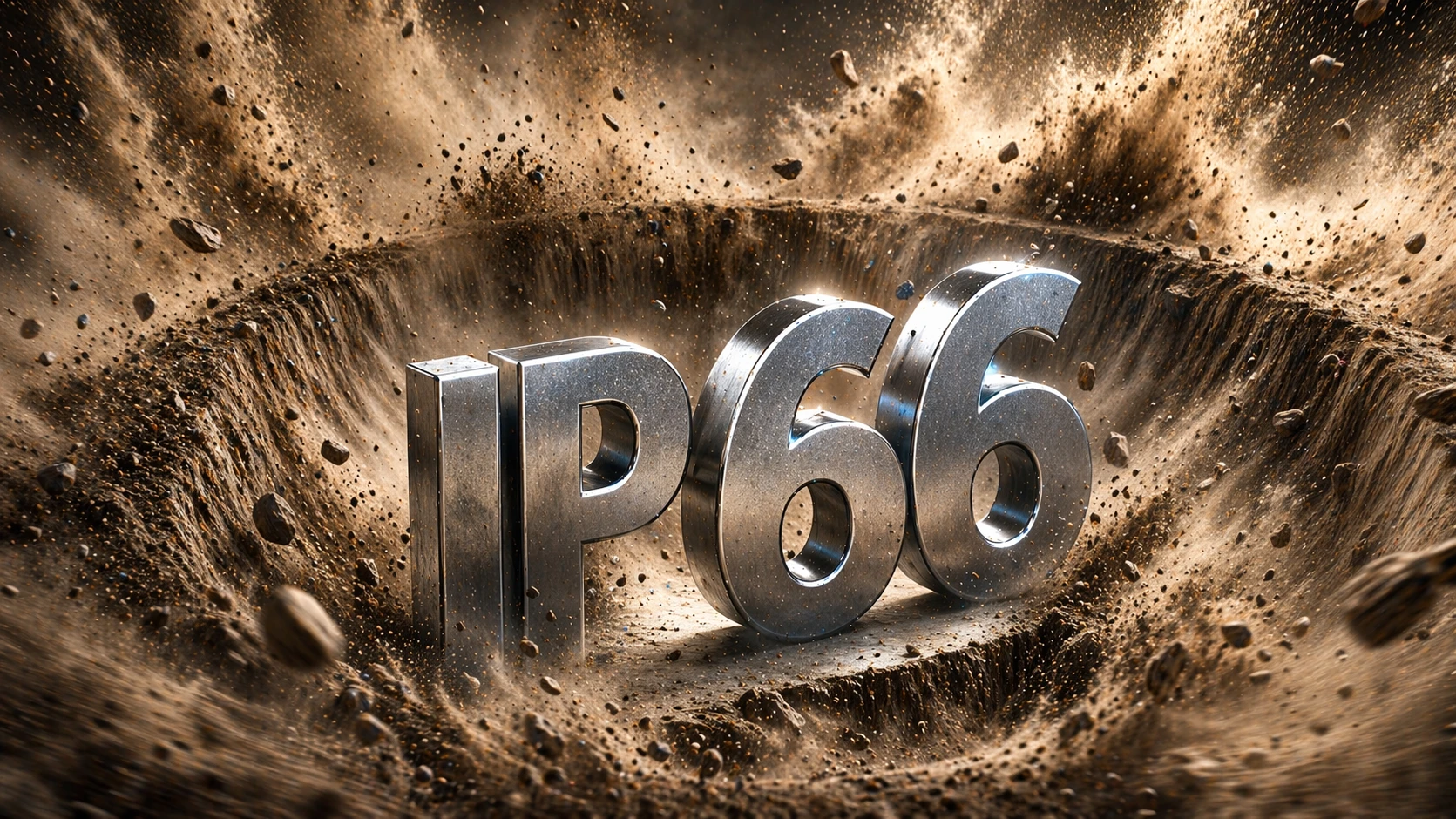 Electronic enclosure resisting powerful water jets in an industrial cleaning or severe outdoor weather environment under IP66 expectations