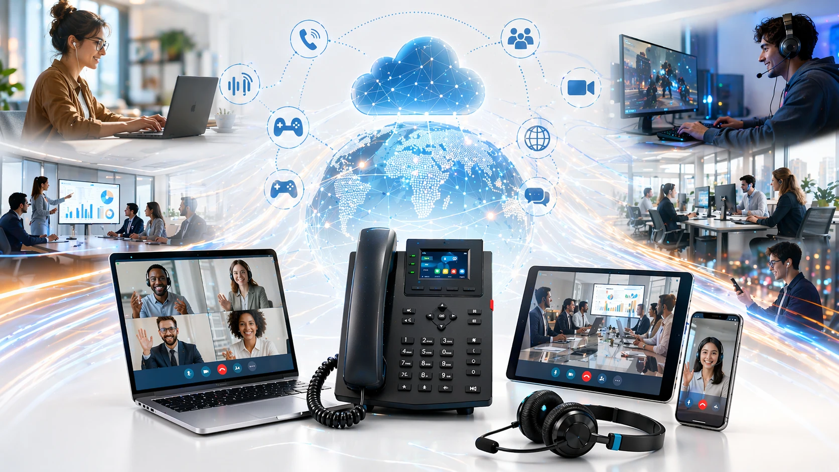 Real-world applications of Opus codec across VoIP phones, video meetings, WebRTC browsers, mobile collaboration apps, and streaming audio services Real-world applications of Opus codec across VoIP phones, video meetings, WebRTC browsers, mobile collaboration apps, and streaming audio services