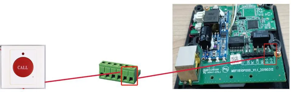 External Button Connection Diagram