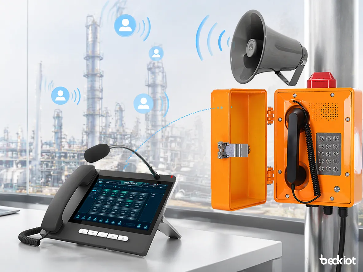 Two-way intercom + group broadcast