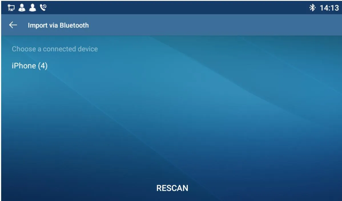 Refresh Bluetooth List